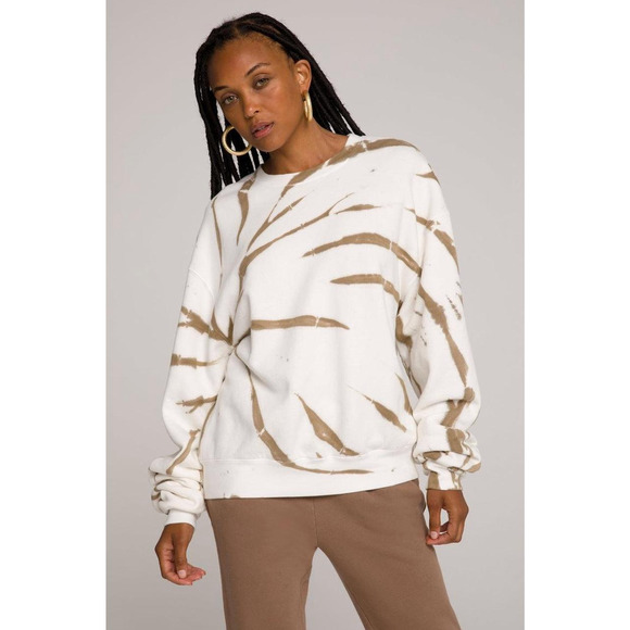 GOOD AMERICAN Boyfriend Sweatshirt Tie-Dye Pullover NWT - Picture 3 of 11